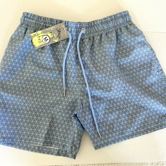 Swim Shorts Junior Size M Blue with Brief New - Picture 1 of 6